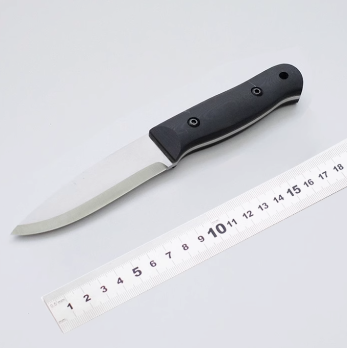 G10 Handle Scandi Grind CPM-3V Steel Straight Blade Bushcraft Outdoor Knife With Sheath FC133