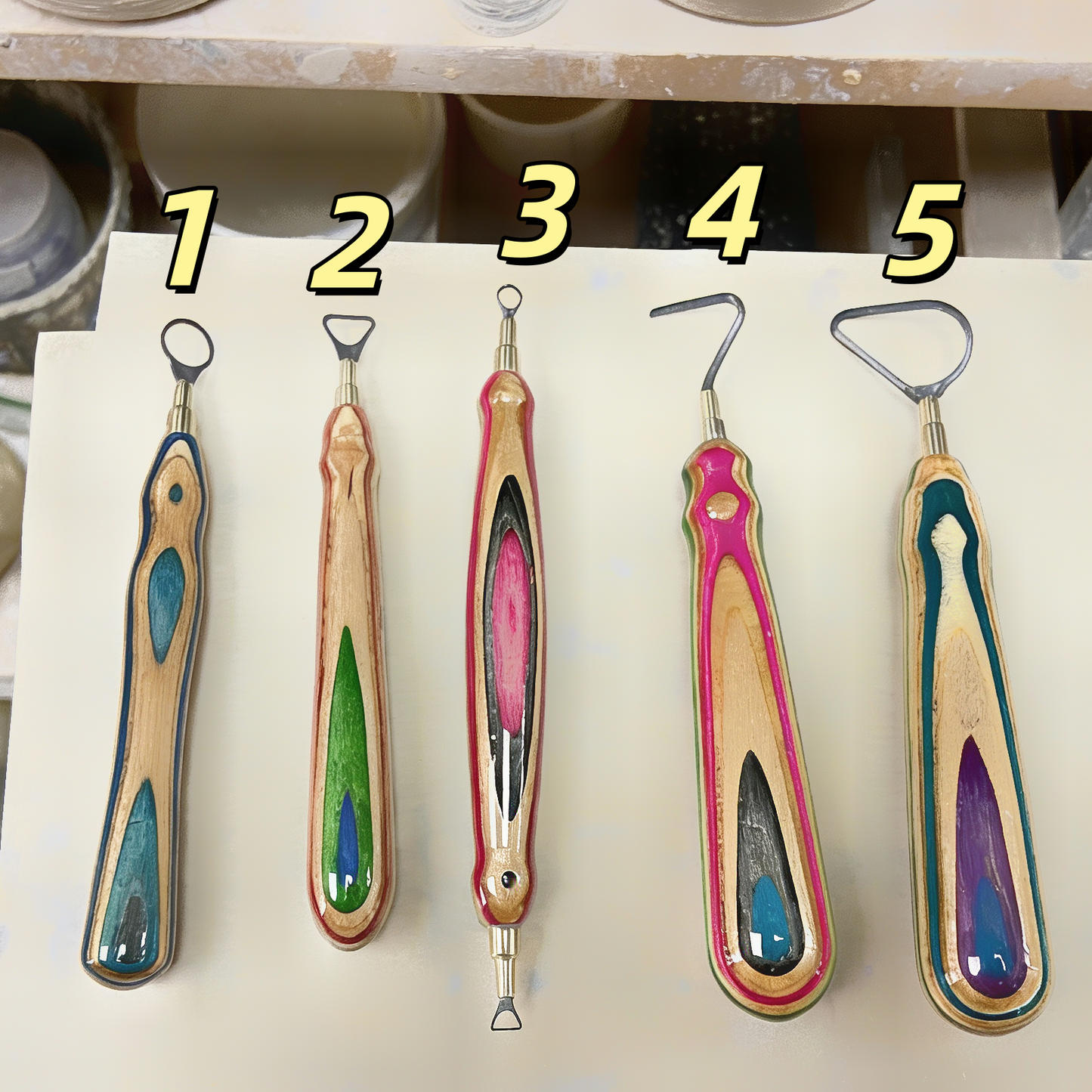 TS11 Handmade Skateboard Tungsten Steel Pottery Tools